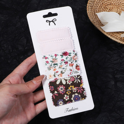 6 kom/set Pamučno platno Čipkane kopče za kosu s leopardovim uzorkom za slatke djevojke Ukosnice Sigurnosne ukosnice Pokrivala za glavu Dječji dodaci za kosu