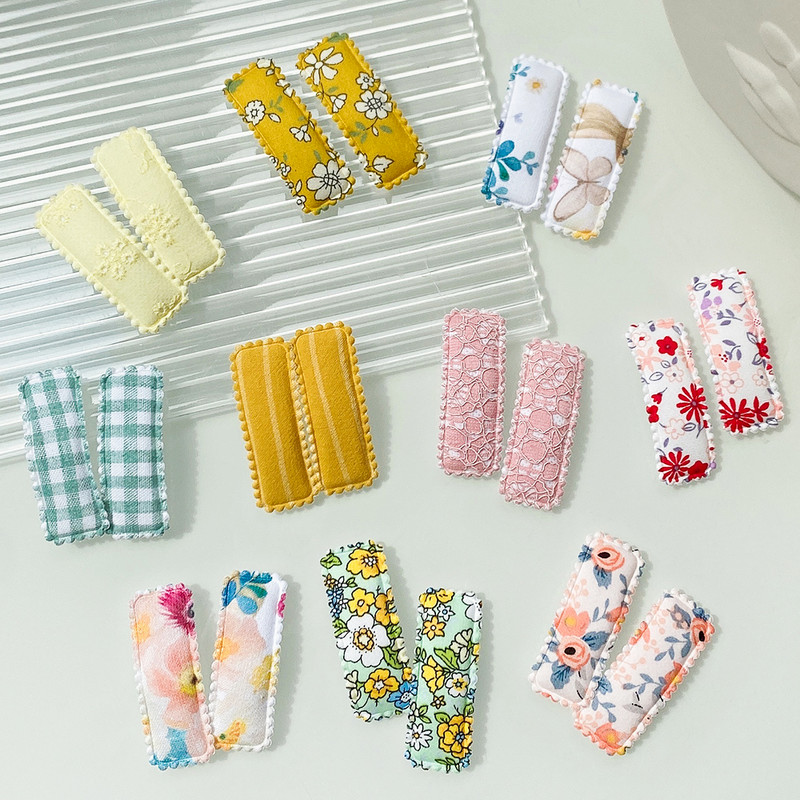 6 kom/set Pamučno platno Čipkane kopče za kosu s leopardovim uzorkom za slatke djevojke Ukosnice Sigurnosne ukosnice Pokrivala za glavu Dječji dodaci za kosu