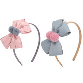 Jednobojna vrpca Traka za kosu Dvoslojna mašna Slatka traka za kosu Ručno izrađena butik obruč za kosu Dječji rođendanski poklon Dječji dodaci za kosu