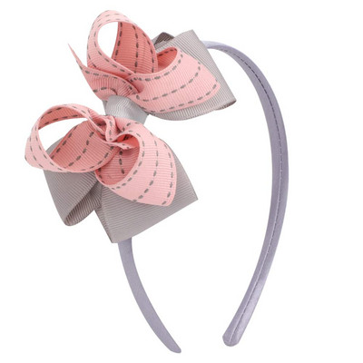 Jednobojna vrpca Traka za kosu Dvoslojna mašna Slatka traka za kosu Ručno izrađena butik obruč za kosu Dječji rođendanski poklon Dječji dodaci za kosu