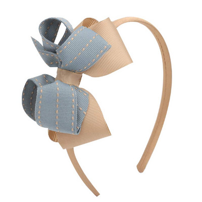 Jednobojna vrpca Traka za kosu Dvoslojna mašna Slatka traka za kosu Ručno izrađena butik obruč za kosu Dječji rođendanski poklon Dječji dodaci za kosu