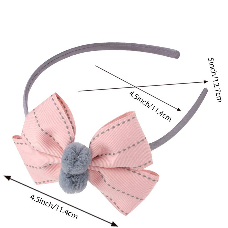 Jednobojna vrpca Traka za kosu Dvoslojna mašna Slatka traka za kosu Ručno izrađena butik obruč za kosu Dječji rođendanski poklon Dječji dodaci za kosu