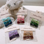 3 bucăți de toamnă și iarnă, ace de păr pentru copii, la modă nouă, coreeană, dulce fetiță, fundă de catifea, accesorii de păr