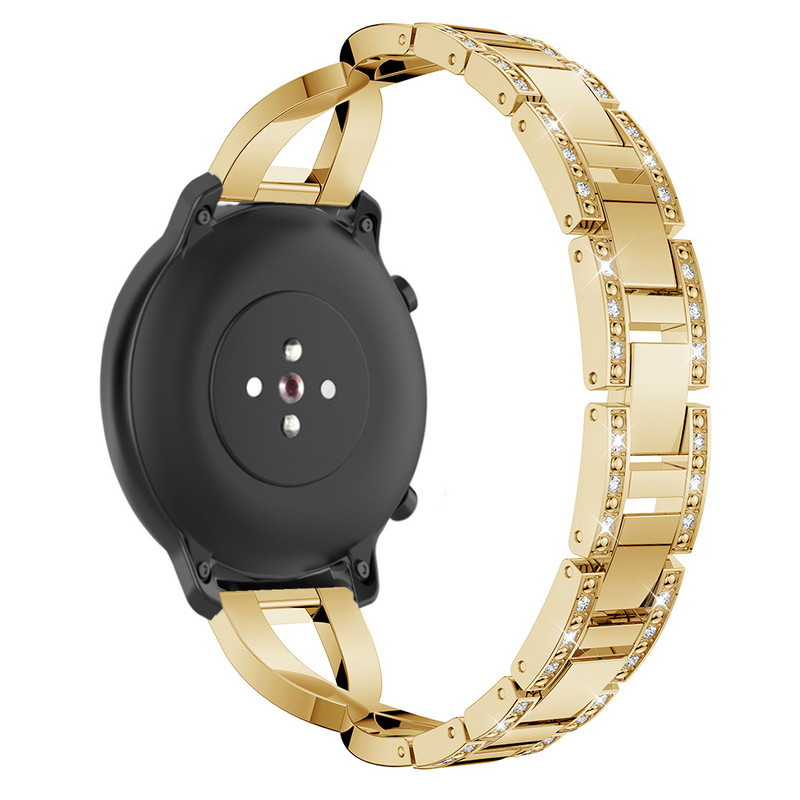 Modna narukvica od 20 mm za Huami Amazfit GTR 42 mm GTS 3 2 2S Ženski remen sa kamenčićima za Samsung Galaxy Watch Active 2 42 mm