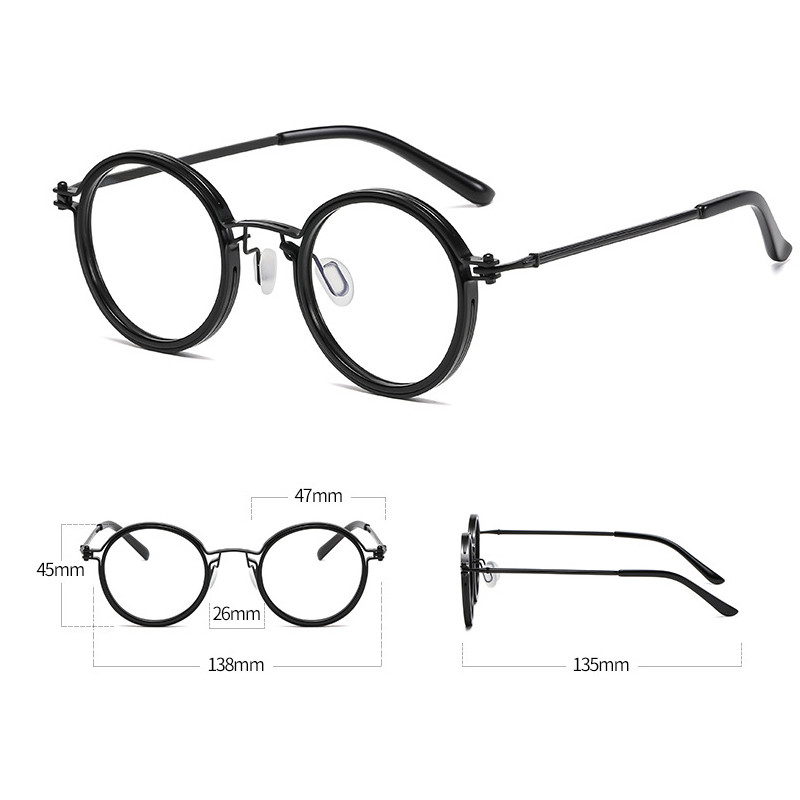 Luksuzne naočale za optičke naočale s okruglim okvirom protiv plave svjetlosti Muškarci Žene Zaštitne naočale Računalne naočale protiv zračenja