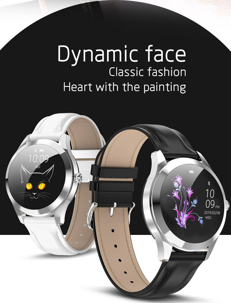 Eredeti KW10 okosóra szíj rozsdamentes acél/bőr KW10 KW20 okosóra töltőkábel KW10 pántos karóra csereszíjhoz