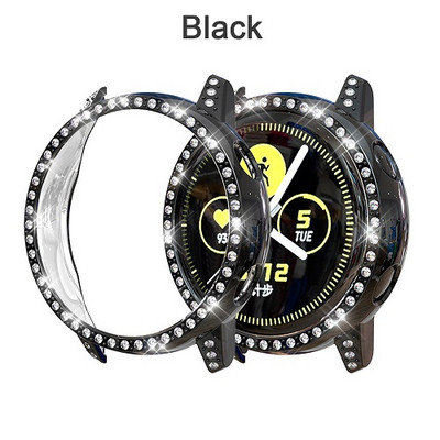 Crystal Screen Protector Case Cover Pokrivanje okvira Otporan na udarce za Samsung Galaxy Watch Active SM-R500 Smart Watches Case