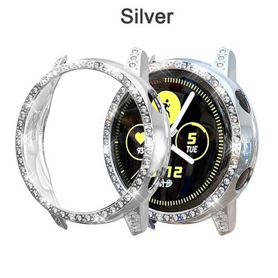 Crystal Screen Protector Case Cover Pokrivanje okvira Otporan na udarce za Samsung Galaxy Watch Active SM-R500 Smart Watches Case