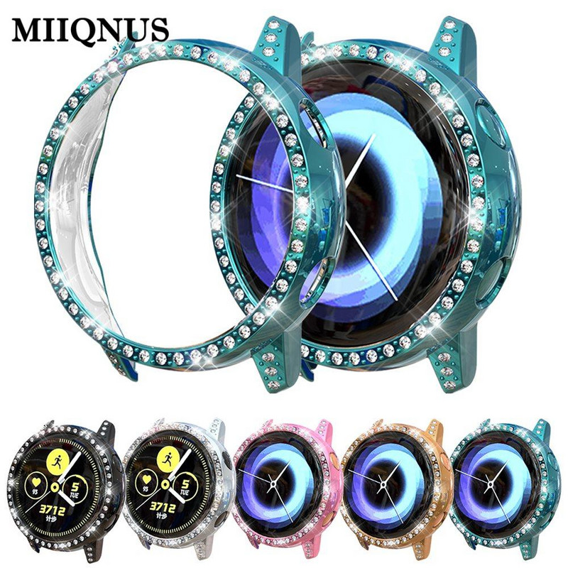 Crystal Screen Protector Case Cover Pokrivanje okvira Otporan na udarce za Samsung Galaxy Watch Active SM-R500 Smart Watches Case