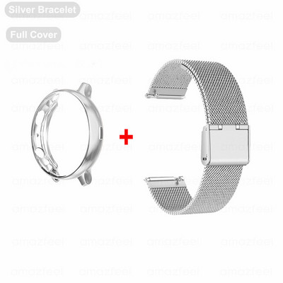 Szíj Samsung Galaxy Watch 5/4 44mm 40mm klasszikus 42/46mm tokos karkötő Active 2 40mm védőtok fém óraszíj