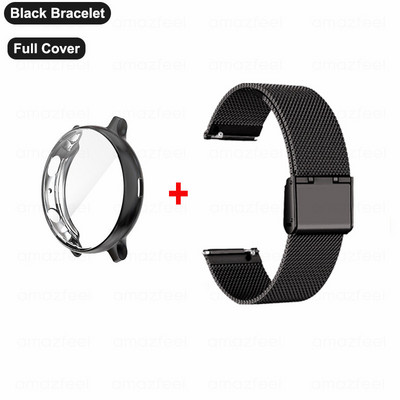 Szíj Samsung Galaxy Watch 5/4 44mm 40mm klasszikus 42/46mm tokos karkötő Active 2 40mm védőtok fém óraszíj