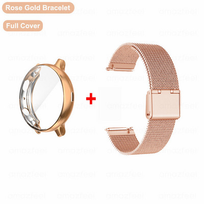 Szíj Samsung Galaxy Watch 5/4 44mm 40mm klasszikus 42/46mm tokos karkötő Active 2 40mm védőtok fém óraszíj