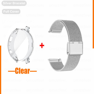 Szíj Samsung Galaxy Watch 5/4 44mm 40mm klasszikus 42/46mm tokos karkötő Active 2 40mm védőtok fém óraszíj