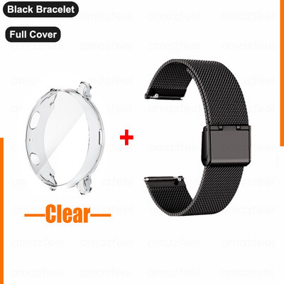 Szíj Samsung Galaxy Watch 5/4 44mm 40mm klasszikus 42/46mm tokos karkötő Active 2 40mm védőtok fém óraszíj