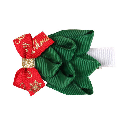 5vnt./rinkinys Animacinis kalėdinis plaukų segtukas vaikams Mielas pomponinis plaukų segtukas Kawaii Kalėdų eglutės lankelis plaukų rankenos Mergaičių plaukų aksesuarai