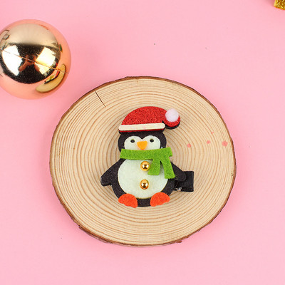 5vnt./rinkinys Animacinis kalėdinis plaukų segtukas vaikams Mielas pomponinis plaukų segtukas Kawaii Kalėdų eglutės lankelis plaukų rankenos Mergaičių plaukų aksesuarai