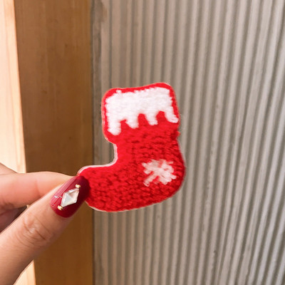 5vnt./rinkinys Animacinis kalėdinis plaukų segtukas vaikams Mielas pomponinis plaukų segtukas Kawaii Kalėdų eglutės lankelis plaukų rankenos Mergaičių plaukų aksesuarai