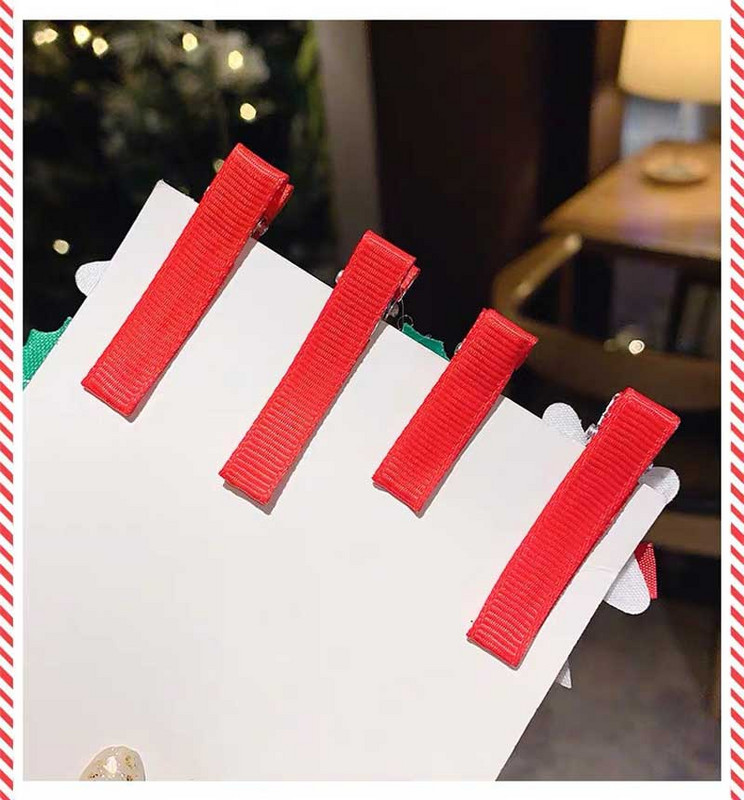 5vnt./rinkinys Animacinis kalėdinis plaukų segtukas vaikams Mielas pomponinis plaukų segtukas Kawaii Kalėdų eglutės lankelis plaukų rankenos Mergaičių plaukų aksesuarai