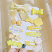 [Komplet od 10 dijelova] Dječja ukosnica, dječja djevojčica, slatka princeza, kopča za šiške, ljeto ne boli kosu, BB slomljena ukosnica