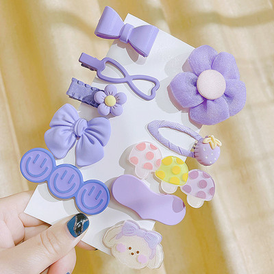 [Komplet od 10 dijelova] Dječja ukosnica, dječja djevojčica, slatka princeza, kopča za šiške, ljeto ne boli kosu, BB slomljena ukosnica