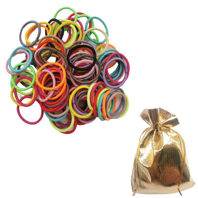 200 kom/lot Male gumice za kosu bez metala Mini gumice za kosu gume za malu djecu Tanke fine vezice držač za konjski rep