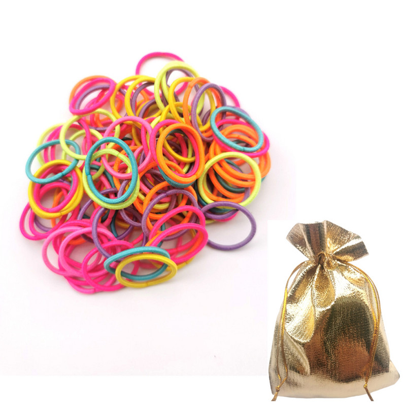 200 kom/lot Male gumice za kosu bez metala Mini gumice za kosu gume za malu djecu Tanke fine vezice držač za konjski rep