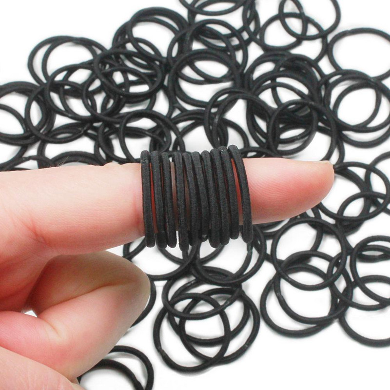 200 kom/lot Male gumice za kosu bez metala Mini gumice za kosu gume za malu djecu Tanke fine vezice držač za konjski rep