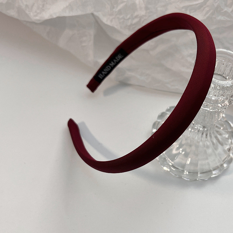 Retro crvena tanka mreža za kosu s obručem crvena 2022. nova traka za glavu za pranje lica ženska prikladna francuska pokrivala za glavu za izlete