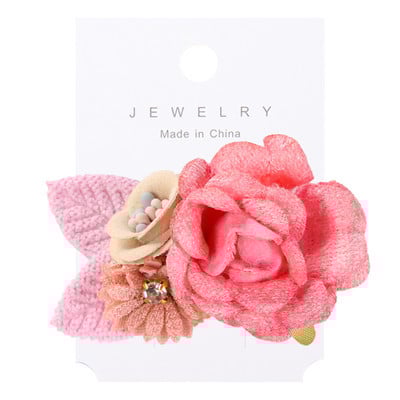 ncmama Νέα μόδα τεχνητά λουλούδια κλιπ μαλλιών για παιδικά κορίτσια Γαμήλια πάρτι Χειροποίητα αξεσουάρ μαλλιών