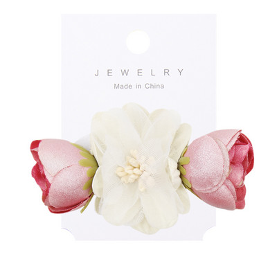 ncmama Νέα μόδα τεχνητά λουλούδια κλιπ μαλλιών για παιδικά κορίτσια Γαμήλια πάρτι Χειροποίητα αξεσουάρ μαλλιών