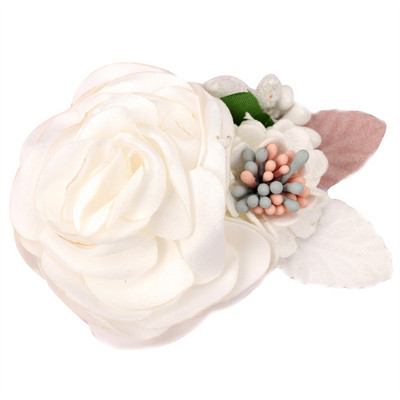 ncmama Νέα μόδα τεχνητά λουλούδια κλιπ μαλλιών για παιδικά κορίτσια Γαμήλια πάρτι Χειροποίητα αξεσουάρ μαλλιών