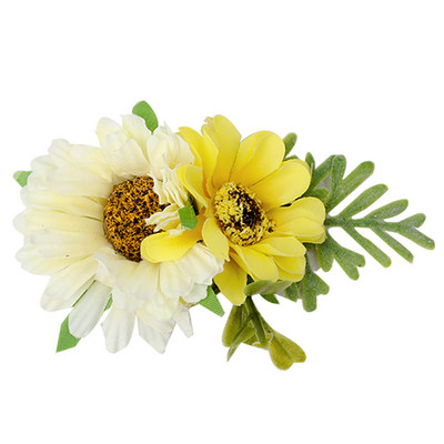 ncmama Νέα μόδα τεχνητά λουλούδια κλιπ μαλλιών για παιδικά κορίτσια Γαμήλια πάρτι Χειροποίητα αξεσουάρ μαλλιών