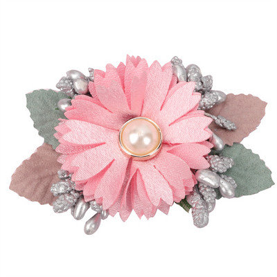 ncmama Νέα μόδα τεχνητά λουλούδια κλιπ μαλλιών για παιδικά κορίτσια Γαμήλια πάρτι Χειροποίητα αξεσουάρ μαλλιών