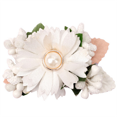 ncmama Νέα μόδα τεχνητά λουλούδια κλιπ μαλλιών για παιδικά κορίτσια Γαμήλια πάρτι Χειροποίητα αξεσουάρ μαλλιών