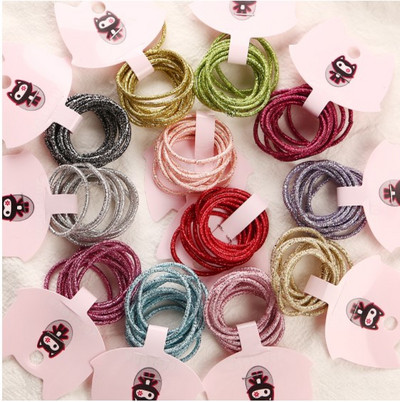 12 culori 50 buc/lot 3 cm benzi de cauciuc pentru copii Accesorii pentru păr Comerț cu ridicata Noua modă, culori bomboane, elastice pentru păr pentru fete și copii