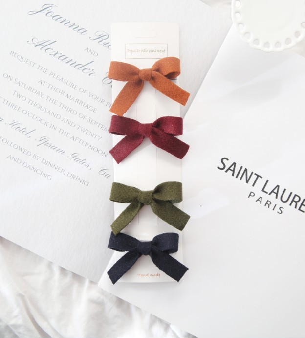 4 buc/set Japonia și Coreea Copii Fete Accesorii de păr Temperament Agrafă de păr din lână pentru Moda Sweet Girl Femei Agrafe J253