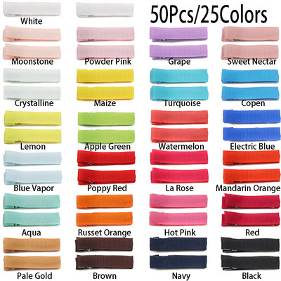 40/50 Gb 1,8 collu pilnībā izklāta DIY aligatora matu sprādzes matu sprādzes smalkiem matiem zīdaiņiem Meiteņu mazuļiem Maziem bērniem Bērniem pa pāriem