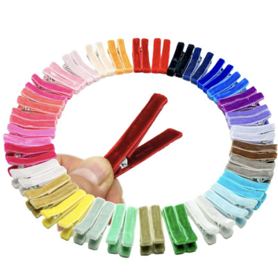 40/50 Gb 1,8 collu pilnībā izklāta DIY aligatora matu sprādzes matu sprādzes smalkiem matiem zīdaiņiem Meiteņu mazuļiem Maziem bērniem Bērniem pa pāriem