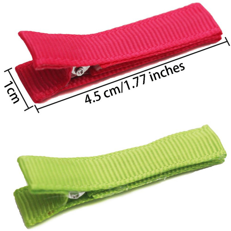 40/50 Gb 1,8 collu pilnībā izklāta DIY aligatora matu sprādzes matu sprādzes smalkiem matiem zīdaiņiem Meiteņu mazuļiem Maziem bērniem Bērniem pa pāriem