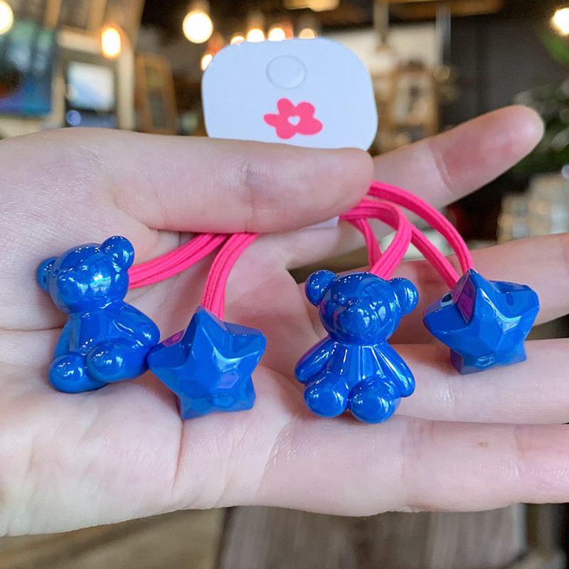 2gab Akrila lācis multeņu elastīgās matu lentes komplekti matu aksesuāri meitenēm roku darbs matu kaklasaites galvas gumijas lente