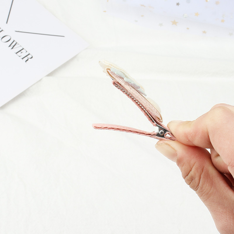 6Pcs/Set Tkanina Crtić Ukosnica Dječja slatka kopča za kosu Djevojka Cvijet mrkve ne boli Kosa Šiške kopča Dodaci za kosu