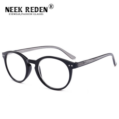Roșu Negru Ochelari de lectură pentru femei, retro, rotunzi, bărbați, lentile din rășină, lupă prezbiotică, ochelari cu dioptrie +0,5 +1,25 +1,75 +2,75 +3,5