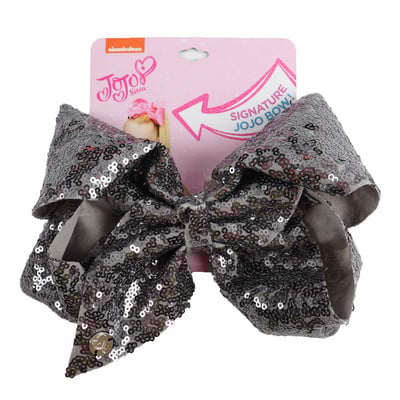 CN 8" velika JoJo mašna sa šljokicama sa kopčom za kosu za djevojčice, djecu Ručno izrađena blistava duginim čvorom mašna za kosu, hvataljke za kosu Dodaci za kosu