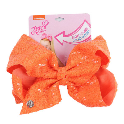 CN 8" velika JoJo mašna sa šljokicama sa kopčom za kosu za djevojčice, djecu Ručno izrađena blistava duginim čvorom mašna za kosu, hvataljke za kosu Dodaci za kosu