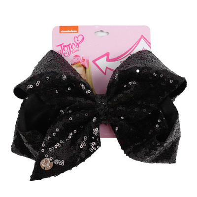 CN 8" velika JoJo mašna sa šljokicama sa kopčom za kosu za djevojčice, djecu Ručno izrađena blistava duginim čvorom mašna za kosu, hvataljke za kosu Dodaci za kosu