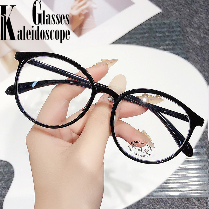 Kerek antikék fényű olvasószemüvegek női férfi divat TR90 Hyperopia szemüveg ultrakönnyű dioptria+1,0 +1,5 +2,0 +2,5 3,0 3,5 4,0