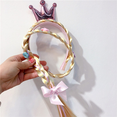 Disney Frozen Elsa Juuksepael cosplay animefiguur parukas punutised laste Halloween cosplay mänguasjad juukseaksessuaarid sünnipäevakingid