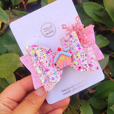 Palčić, 3,5 inča, ljupke mašne za kosu za Djed Božićnjak, slatke kopče za kosu Pokrivala za glavu Ukosnice Dodaci za kosu