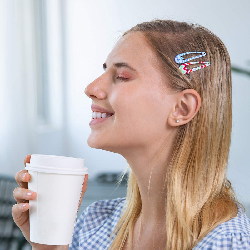 20/40 KOM Štampa za kosu 2 inča Kawaii crtane ukosnice Djevojačko pokrivalo za glavu BB kopča Metalna ukosnica 5 cm Ženski dodaci za kosu