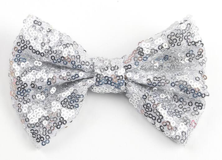 1 PC Big Bow Auksinė sidabrinė Spalvingi blizgučiai mergaičių plaukų aksesuarai Plaukų lankelis su segtukais Plaukų segtukai Dovana